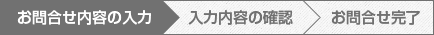 お問合せ内容の入力